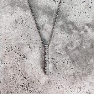 שרשרת לגבר עם חריטה אישית - ממעמקים