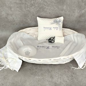 סט חלאקה מהודר לבן צחור