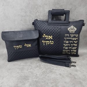 סט כיסויים לטלית ולתפילין - זהב כהניך